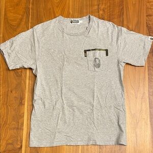 A Bathing Ape Gray Short Sleeve Men's Tee